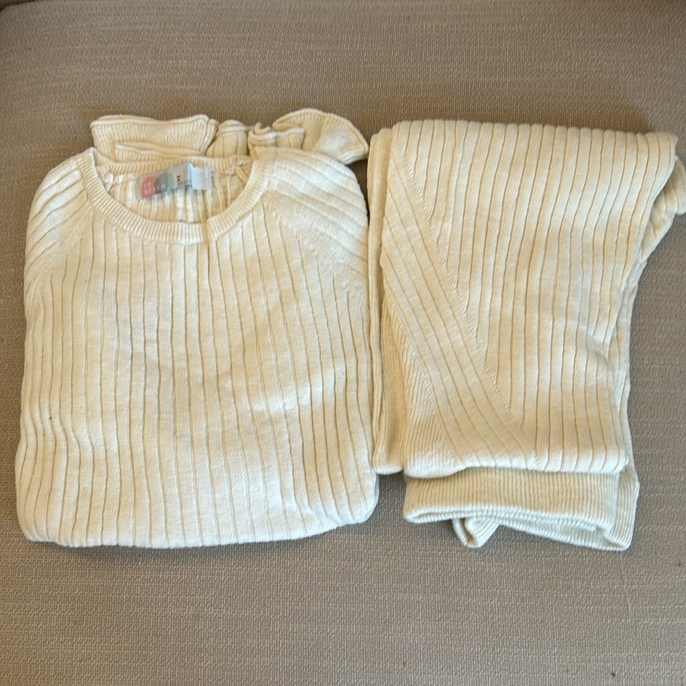 Free People Cream Ribbed Sweater - Picture 4 of 8